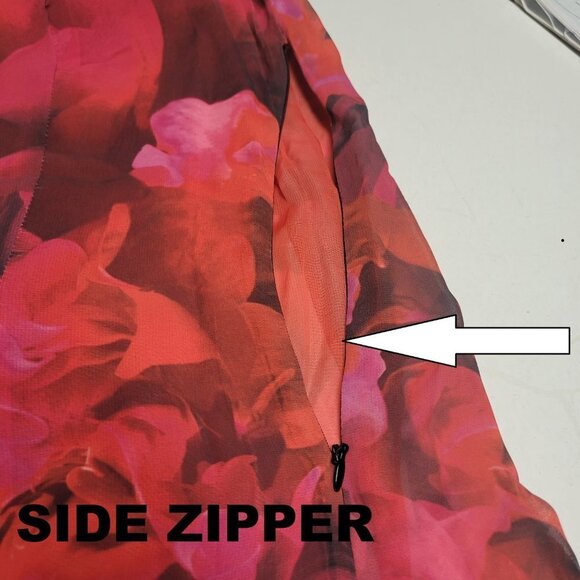 Floral Sleeveless Midi Multicolor Dress - Picture 15 of 16